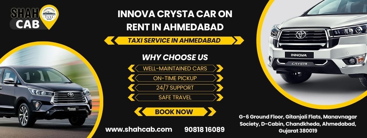 Innova Crysta Taxi Service in Ahmedabad